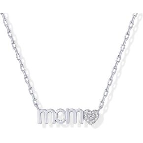 PAVOI 14K Gold Plated Mama Mom Pendant Necklace for Women | Mother Day Gift Chain | Dainty Gold Chain Necklace for Moms