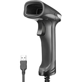 Eyoyo USB QR 2D Barcode Scanner, Handheld Wired Bar Code Reader PDF417 Data Matrix for Mobile Payment, Pos System, Supermarket Inventory Management, Plug and Play, Extra Long USB Cable