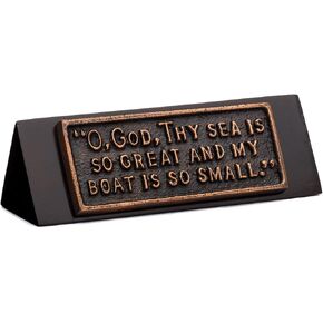 President John F. Kennedy Oval Office Desk Plaque, A Fisherman’s Prayer (History Company Gift Box Collection)