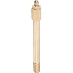 uxcell Brass Straight Grease Fitting G1/8 Thread 110mm Length Hydraulic Grease Fitting Accessories, 2Pcs