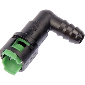 Dorman 800-092 Fuel Line Quick Connector 90 Degree Angle 5/16In Steel To 3/8 In. Nylon Tubing, 2 Pack Universal Fit