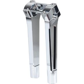 Goldfire Harley Handlebar Risers Straight Motorcycle Tall Handle Bar Riser Extension Kit Fit For Harley Universal 1 inch Handlebars M8 Softail Street Bob Breakout 2018-2022 Lowrider ST (Chrome, 10")