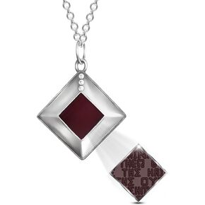 Sterling Silver Nano Bible Necklace for Women : World's Smallest New Testament Pendant For Her - Engraved with 27 Books Using Nano Technology. A Unique, Elegant and creative gift for wife or girlfriend