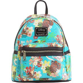 Loungefly Disney Moana Floral Allover Print Womens Double Strap Shoulder Bag Purse