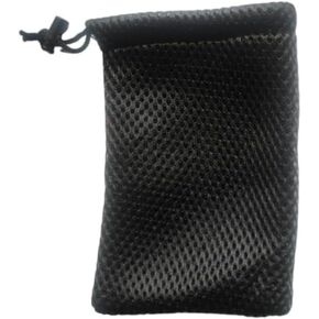 Small Mesh Bags,Black Nylon Mesh Drawstring Bags Drawstring Net Bag Small Travel Stuff 10 Pcs (13 x 9cm / 5" x 3.5")