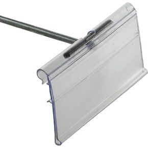 Azar 700843 1.5" x 3" Flip Scan Label Holder, 50 Pack