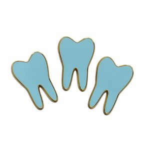 Healthy Tooth - Dentist Lapel Pin, Hat Pin & Tie Tack Set - with Clutch Back