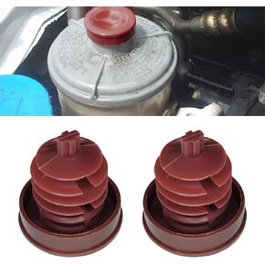 2 PCS Automobile Power Steering Pump, Power Steering Cap Replacement OEM#53697-SB3-952, Reservoir Cap Plug Cover Compatible with Honda Acura, Odyssey, Civic CRV (Red)
