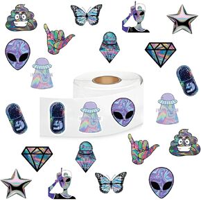 500 Pcs Wolf Animals Sticker Aesthetic Round Seal Label Self-Adhesive Stickers for Christmas Party Decoration for Scrapbooking Envelopes Water Bottles(Fashion Pattern 10)