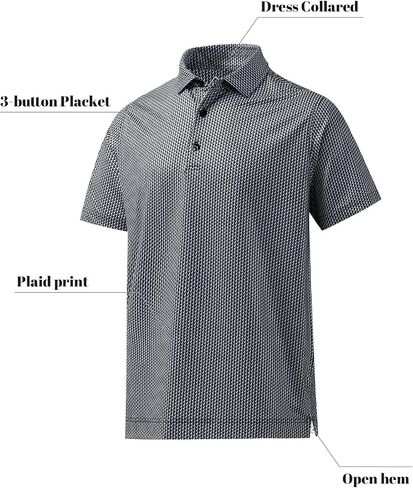 DEOLAX Mens Polo Shirts Fashion Print Mens Golf Shirt Dry Fit Mens Golf Polo Short Sleeve Quick Dry Funny Golf Shirt for Men in Saudi Arabia