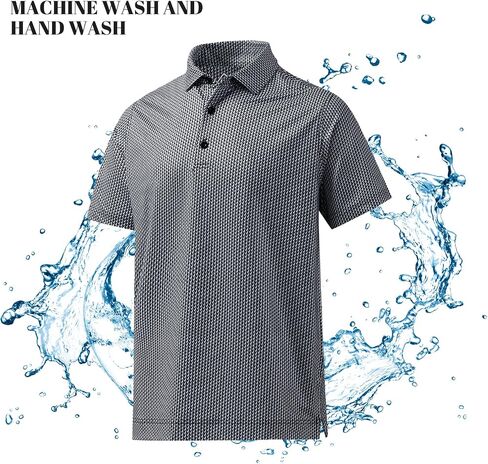 DEOLAX Mens Polo Shirts Fashion Print Mens Golf Shirt Dry Fit Mens Golf Polo Short Sleeve Quick Dry Funny Golf Shirt for Men in Saudi Arabia
