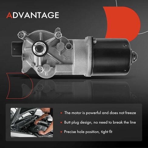 A-Premium Front Windshield Wiper Motor Compatible with Mitsubishi Lancer 2003-2006 & Subaru Impreza 2002-2003, 5-Pin, Replace# 86511-FE010, MR957879 in Saudi Arabia