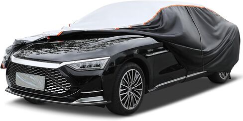 10 Layers Car Cover Waterproof All Weather for Automobiles Rain Snowproof UV Protection Windproof Outdoor Full Car Cover Car Snow Cover with Cotton, Fit for Large Sedan A11(Length 209 to 218 inch) in Saudi Arabia