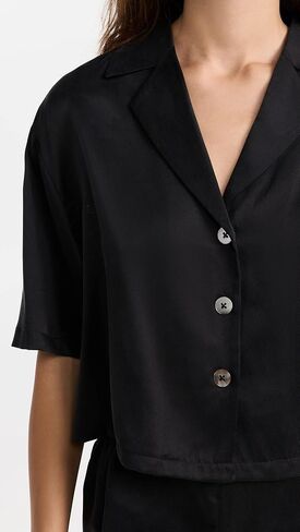 مجموعة شورت Lunya للسيدات من الحرير القابل للغسل بأزرار in Kuwait