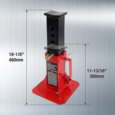 TCE ATZ120005U Torin Heavy Duty Car Jack Stand with Lock, 12 Ton (26,400 lb) Capacity, Red, 1 Pair in Saudi Arabia