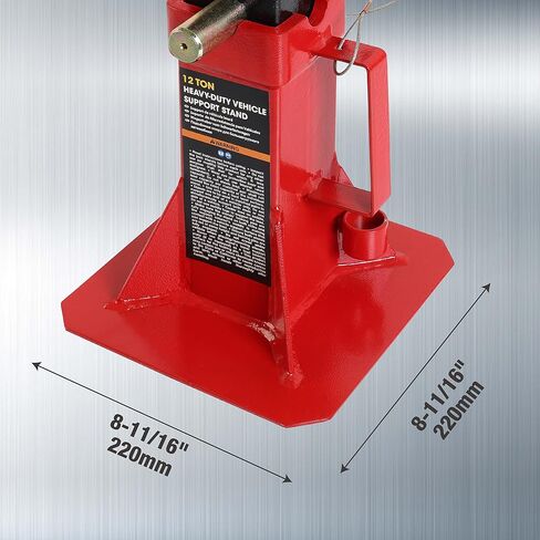TCE ATZ120005U Torin Heavy Duty Car Jack Stand with Lock, 12 Ton (26,400 lb) Capacity, Red, 1 Pair in Saudi Arabia