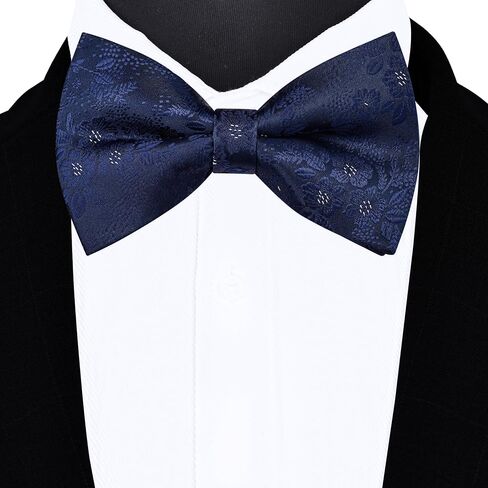 GUSLESON Floral Bow Ties for Men Pre-tied Adjustable Bowties for Wedding Business Party in Saudi Arabia