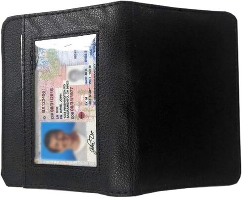 Credit Card Holder Wallet RFID Blocking Leather Wallet for Men and Women with Zipper, Huge Storage Capacity in Kuwait