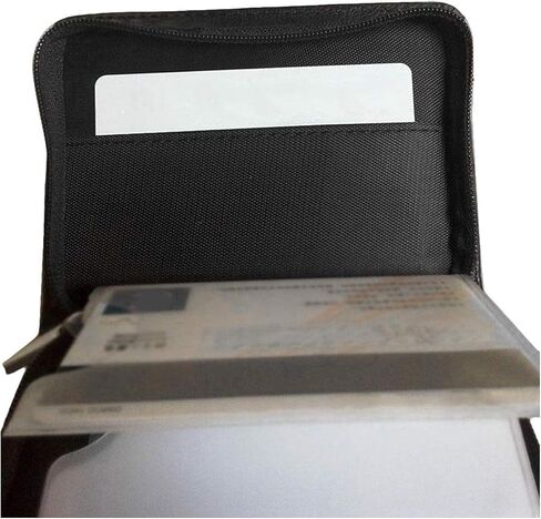 Credit Card Holder Wallet RFID Blocking Leather Wallet for Men and Women with Zipper, Huge Storage Capacity in Kuwait