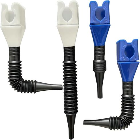 Funnels for Automotive Use,4pcs Retractable Auto Fuel Funnel,Snap on Oil Funnel for Oil Change and Cars with Water,Gasoline,Coolant in Saudi Arabia