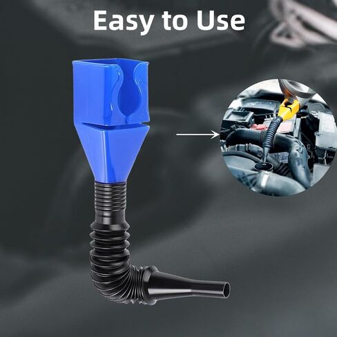 Funnels for Automotive Use,4pcs Retractable Auto Fuel Funnel,Snap on Oil Funnel for Oil Change and Cars with Water,Gasoline,Coolant in Saudi Arabia