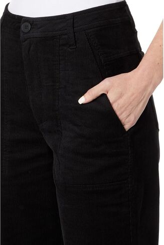 KUT from the Kloth Charlotte - Corduroy Pants w/Pork Chop Pockets Black 0 in Saudi Arabia
