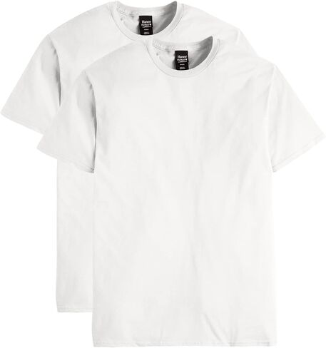 Hanes mens Nano Premium Cotton T-shirt (Pack of 2) in Saudi Arabia