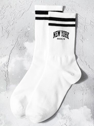 SHENHE Women's Embroidered Patterned Cute Crew Socks Breathable Soft Above Ankle Socks in Kuwait
