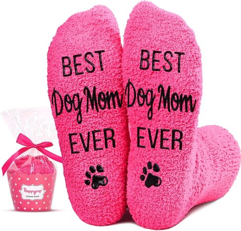 HAPPYPOP Dog Mom Gifts for Women - Funny Dog Socks for Mom, Dog Lovers Gifts for Women, Gifts for Mom Her Dog Stocking Stuffers in Saudi Arabia