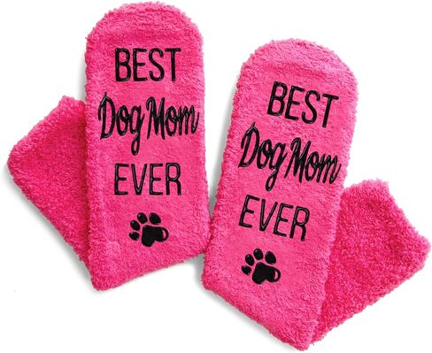 HAPPYPOP Dog Mom Gifts for Women - Funny Dog Socks for Mom, Dog Lovers Gifts for Women, Gifts for Mom Her Dog Stocking Stuffers in Saudi Arabia