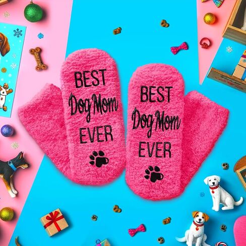 HAPPYPOP Dog Mom Gifts for Women - Funny Dog Socks for Mom, Dog Lovers Gifts for Women, Gifts for Mom Her Dog Stocking Stuffers in Saudi Arabia