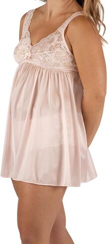 قميص نوم نسائي من Shadowline بتصميم عتيق من الدانتيل in Kuwait