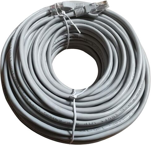 InstallerCCTV 150 Feet CAT 5e Ethernet Patch Cable، RJ45 Computer Network Cord، الفئة 5e Patch Cord LAN Cable UTP 24AWG 100٪ سلك نحاسي in Kuwait