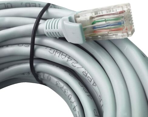 InstallerCCTV 150 Feet CAT 5e Ethernet Patch Cable، RJ45 Computer Network Cord، الفئة 5e Patch Cord LAN Cable UTP 24AWG 100٪ سلك نحاسي in Kuwait