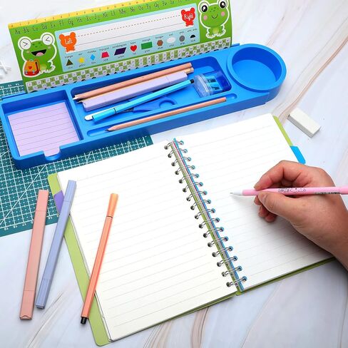 6 Pcs Classroom Desk Name Plates Holders Name Plate Display Trays School Tabletop Name Tag Holders Student Nameplate Stands Pencil Tray Desktop Helper Self Adhesive in Saudi Arabia