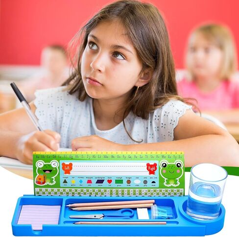 6 Pcs Classroom Desk Name Plates Holders Name Plate Display Trays School Tabletop Name Tag Holders Student Nameplate Stands Pencil Tray Desktop Helper Self Adhesive in Saudi Arabia