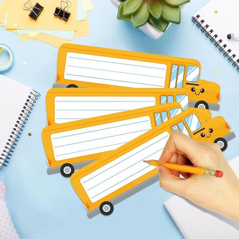 36PCS Name Tags for Classroom Desks School Bus Classroom Nameplates Student Name Plates for Desks Traditional Manuscript Kids Name Tags Stickers for Preschool Kindergarten Teacher Supplies in Saudi Arabia