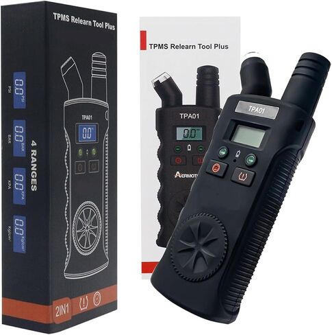 TPA01 TPMS Relearn Tool Plus Digital Tire Pressure Gauge, 150 PSI, TPMS Reset Tool for GM Tire, Pressure Sensor Reset Tool for Buick, Chevy, Cadillac Series in Saudi Arabia