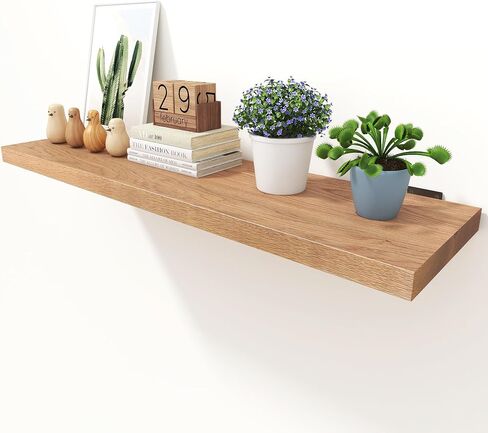 10 Inch Deep Floating Shelves for Wall, Irregular Natural Live Edge Floating Shelves, Solid Poplar Wood Floating Shelves, Rustic Floating Shelves for Farmhouse, Living Room, Kitchen & Bedroom in Saudi Arabia