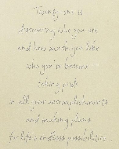 American Greetings 21st Birthday Card (Serious Decisions) in Saudi Arabia