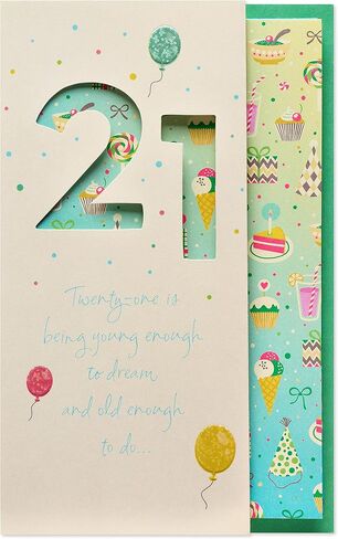 American Greetings 21st Birthday Card (Serious Decisions) in Saudi Arabia
