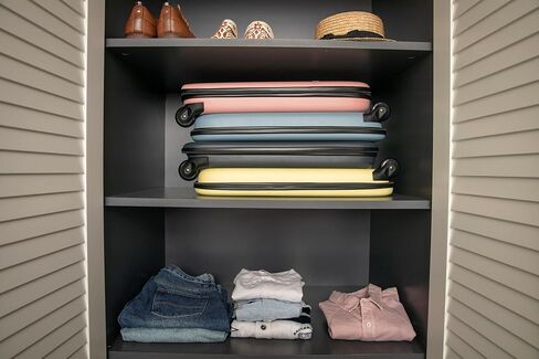 Rollink Collapsible Luggage 2-Piece Set (22/29), Hardshell, Lightweight, Silent Coated Wheels for Smooth Gliding, Scratch, Water & Impact Resistant, Deep Lagon in Kuwait