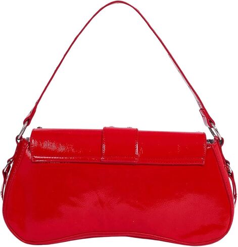 Verdusa Women's Shoulder Bag Y2K Handbag Rivet Punk Hobo Purse with Buckle in Saudi Arabia