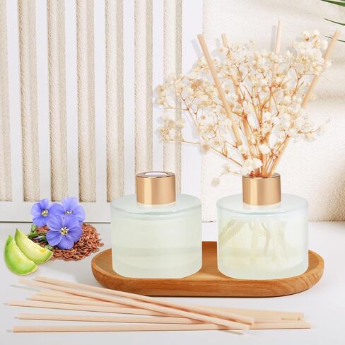 مجموعة ناشر روائح القصب من YISOWUH، 5.28 أونصة (150 مل) ناشر رائحة الفاكهة، عبوة واحدة مع 8 أعواد عطر تدوم طويلاً للمنزل والحمام وديكور الغرفة in Kuwait