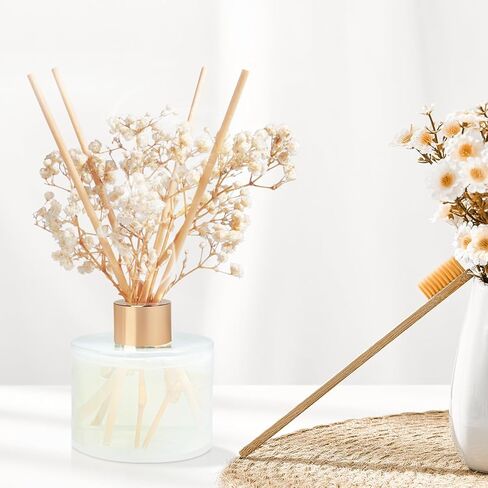 مجموعة ناشر روائح القصب من YISOWUH، 5.28 أونصة (150 مل) ناشر رائحة الفاكهة، عبوة واحدة مع 8 أعواد عطر تدوم طويلاً للمنزل والحمام وديكور الغرفة in Kuwait