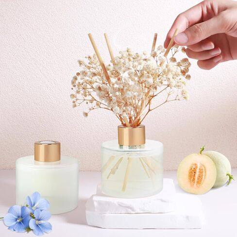 مجموعة ناشر روائح القصب من YISOWUH، 5.28 أونصة (150 مل) ناشر رائحة الفاكهة، عبوة واحدة مع 8 أعواد عطر تدوم طويلاً للمنزل والحمام وديكور الغرفة in Kuwait