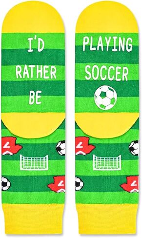 HAPPYPOP Sports Gifts For Boys Kids - Baseball Hockey Soccer Football Basketball Softball Gifts For Boys Girls Socks in Saudi Arabia