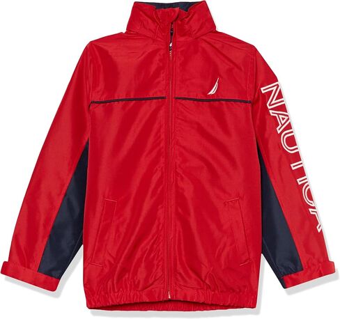 Nautica Boys' Light Weight Anchor Jacket with Stowable Hood in Saudi Arabia