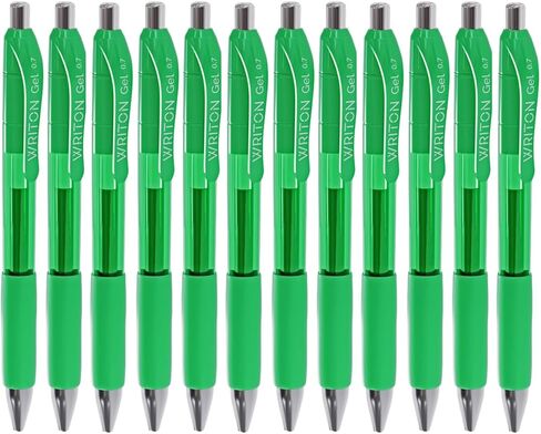 أقلام جل قابلة للسحب، قبضة مريحة، نقطة دقيقة 0.7 مم، حبر أرجواني، 12 عبوة in Kuwait