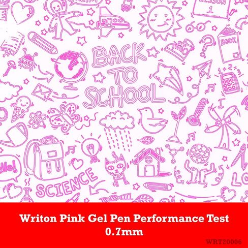 Writon Retractable & Refillable Gel Pens, Comfort Grip, 0.7mm Fine Point, Purple Ink, 12 Pack in Saudi Arabia